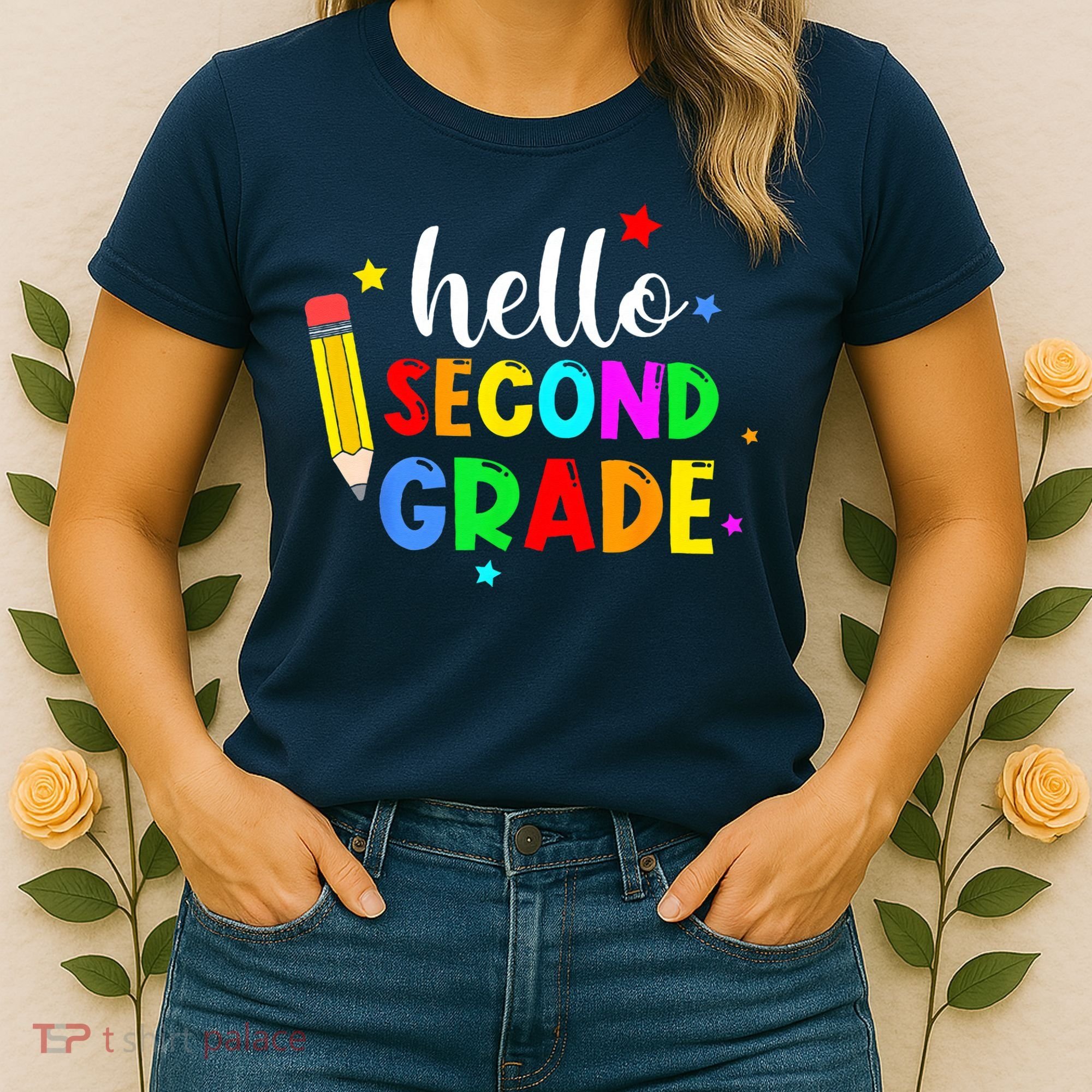 Hello Second Grade Welcome Back to School Teacher Women's T-Shirt