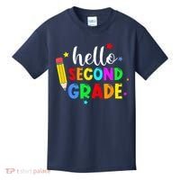 Hello Second Grade Welcome Back to School Teacher Kids T-Shirt thumb 0