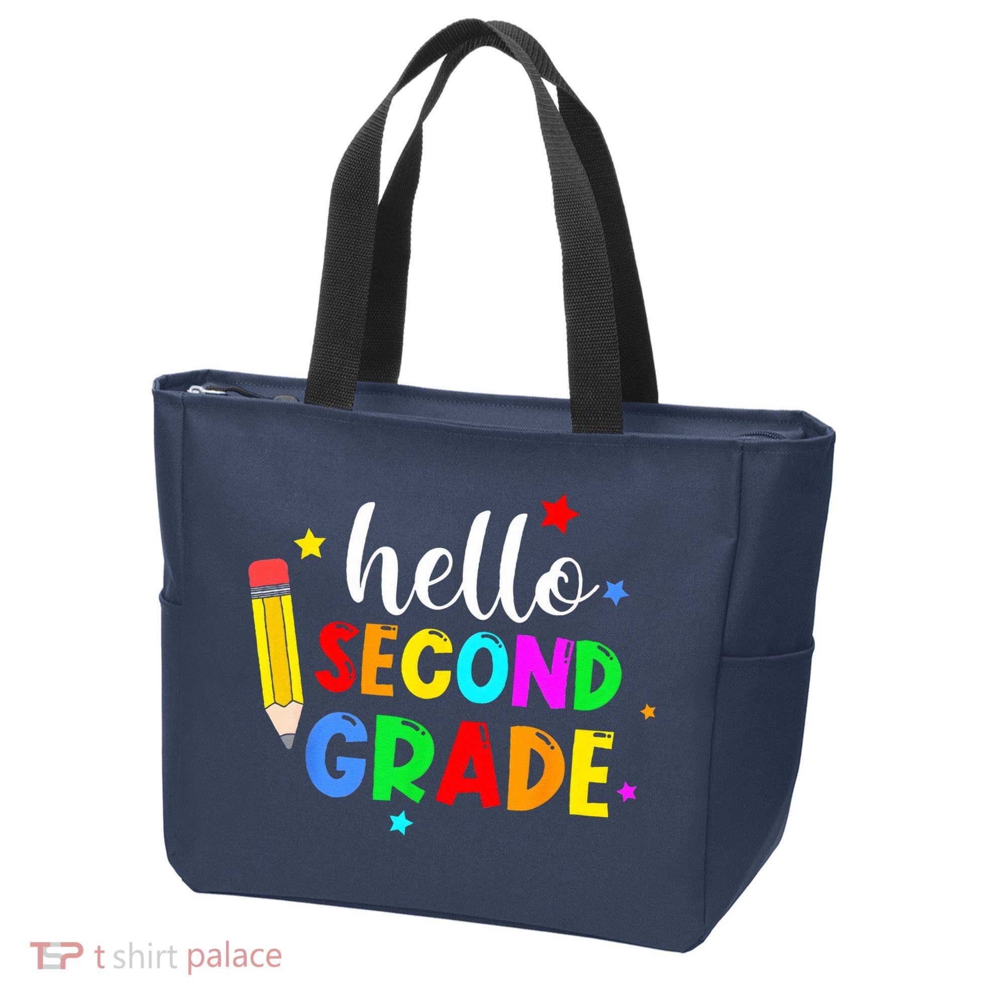 Hello Second Grade Welcome Back to School Teacher Tote Bag
