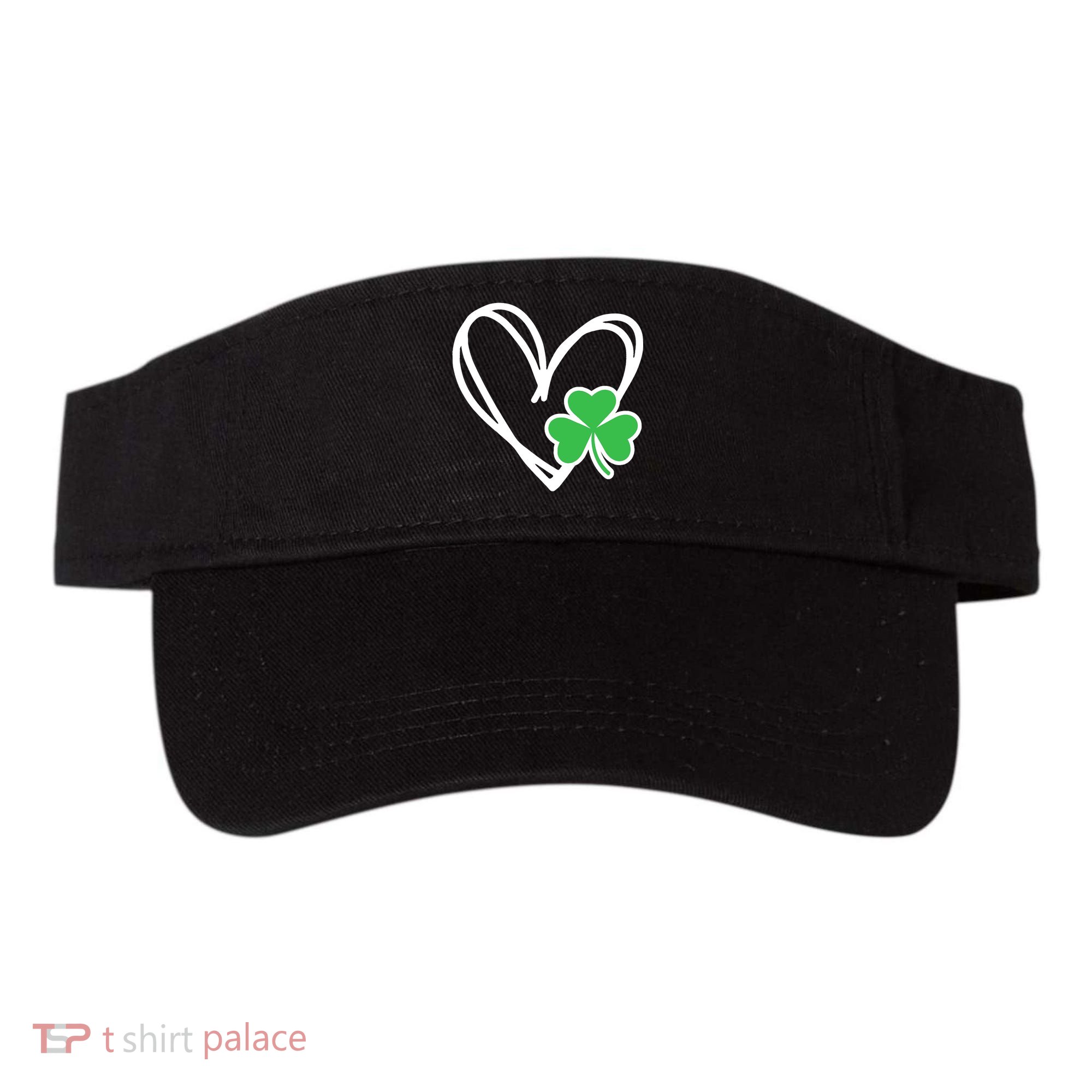 Heart Shamrock Girl St Patricks Day Baby Boy Visor