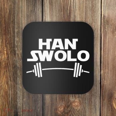 Han Swolo Gym Weightlifting Coaster
