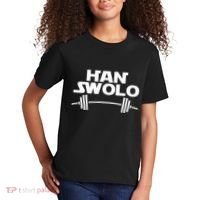 Han Swolo Gym Weightlifting Kids T-Shirt thumb 2