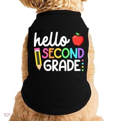 Hello Second Grade Team 2nd Grade Back To School Teacher Doggie Tank