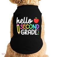 Hello Second Grade Team 2nd Grade Back To School Teacher Doggie Tank thumb 0