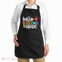 Hello Second Grade Team 2nd Grade Back To School Teacher Apron thumb 2