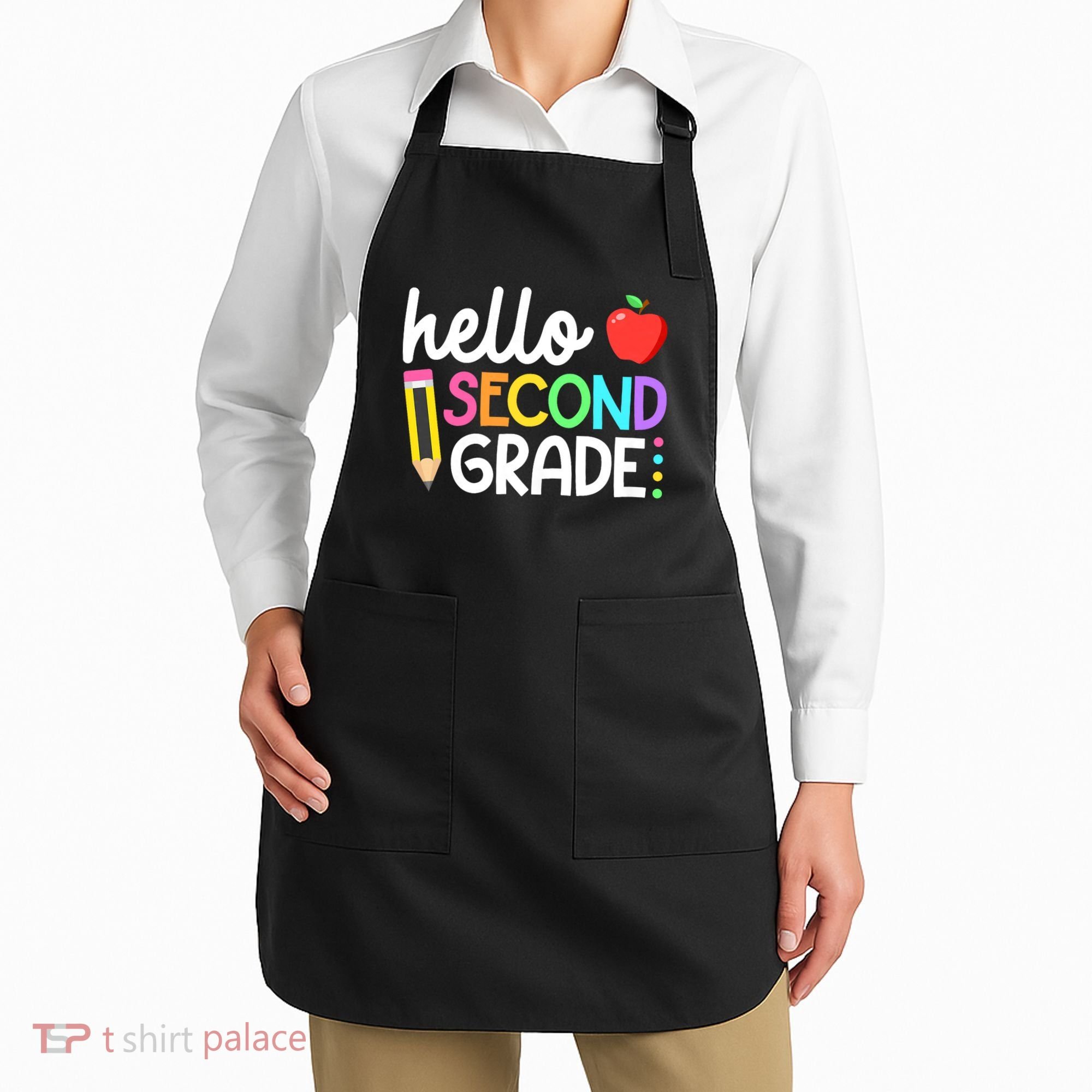 Hello Second Grade Team 2nd Grade Back To School Teacher Apron