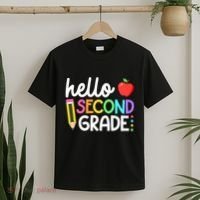 Hello Second Grade Team 2nd Grade Back To School Teacher T-Shirt thumb 2