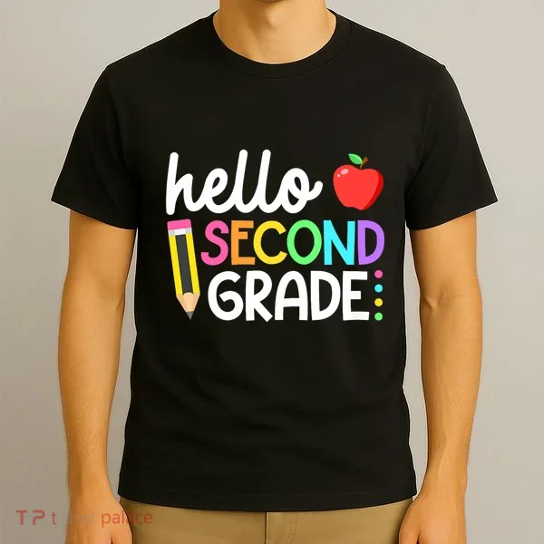 Hello Second Grade Team 2nd Grade Back To School Teacher T-Shirt