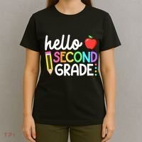 Hello Second Grade Team 2nd Grade Back To School Teacher T-Shirt thumb 4