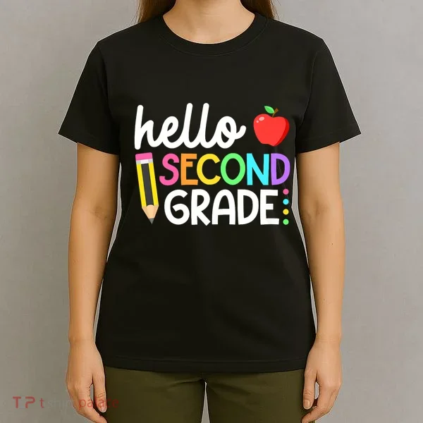 Hello Second Grade Team 2nd Grade Back To School Teacher T-Shirt