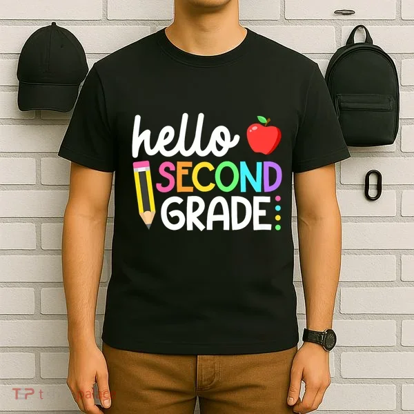 Hello Second Grade Team 2nd Grade Back To School Teacher T-Shirt