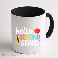Hello Second Grade Team 2nd Grade Back To School Teacher Coffee Mug thumb 1
