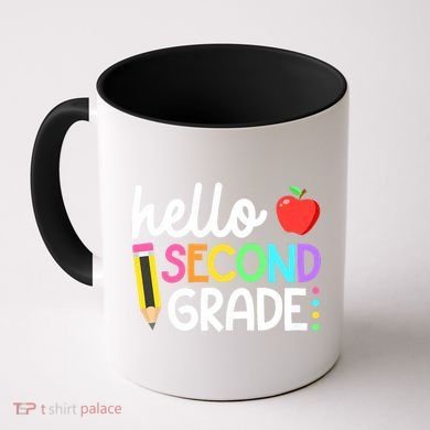 Hello Second Grade Team 2nd Grade Back To School Teacher Coffee Mug