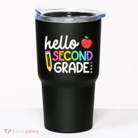 Hello Second Grade Team 2nd Grade Back To School Teacher Tumbler thumb 0