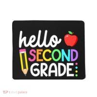 Hello Second Grade Team 2nd Grade Back To School Teacher Mousepad thumb 0