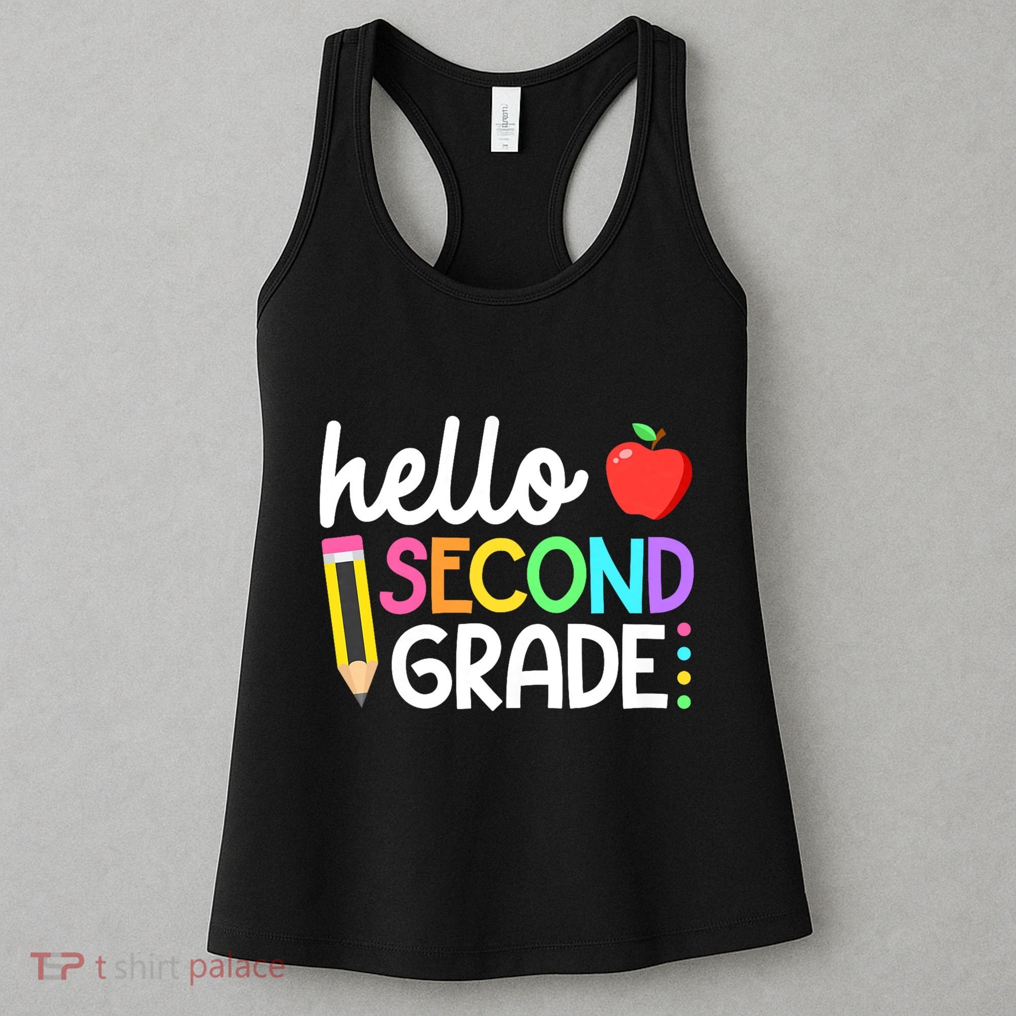 Hello Second Grade Team 2nd Grade Back To School Teacher Women's Tank Top