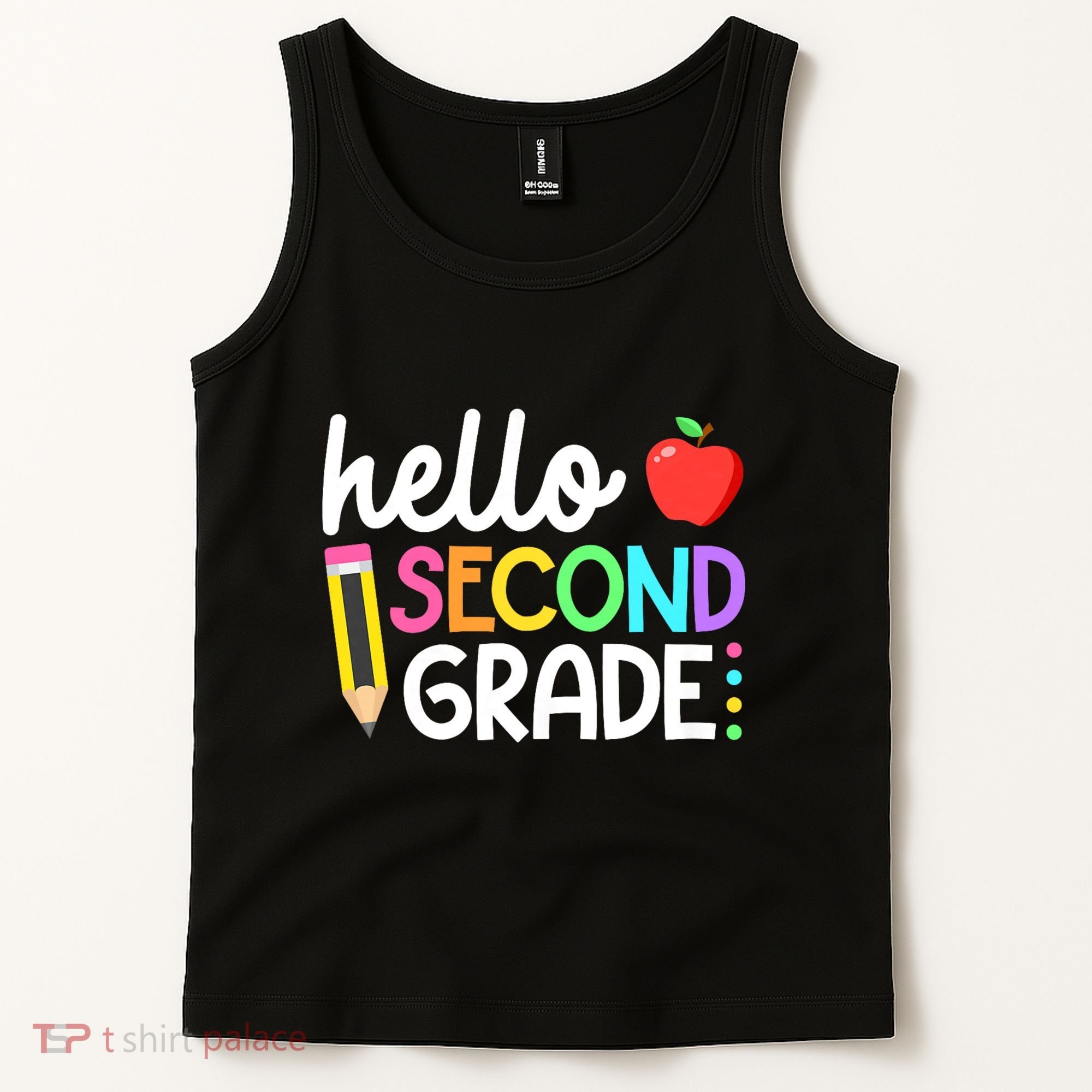 Hello Second Grade Team 2nd Grade Back To School Teacher Tank Top