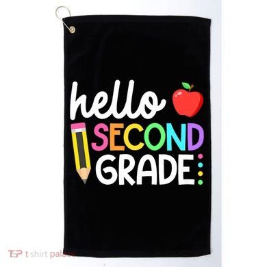 Hello Second Grade Team 2nd Grade Back To School Teacher Golf Towel