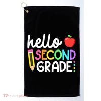 Hello Second Grade Team 2nd Grade Back To School Teacher Golf Towel thumb 0