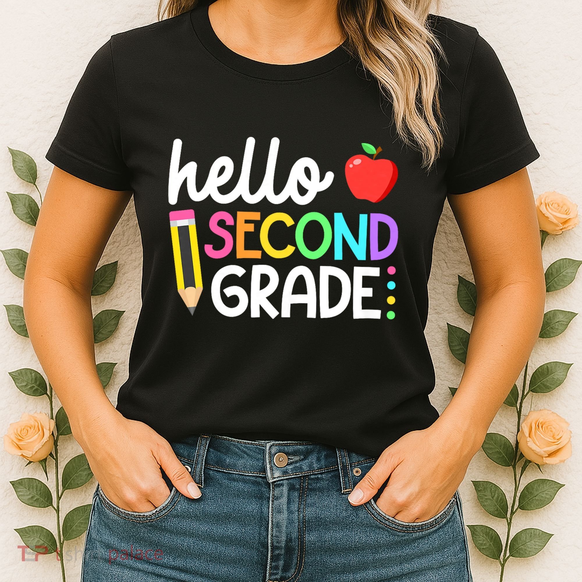 Hello Second Grade Team 2nd Grade Back To School Teacher Women's T-Shirt