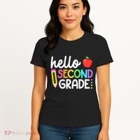 Hello Second Grade Team 2nd Grade Back To School Teacher Women's T-Shirt thumb 4