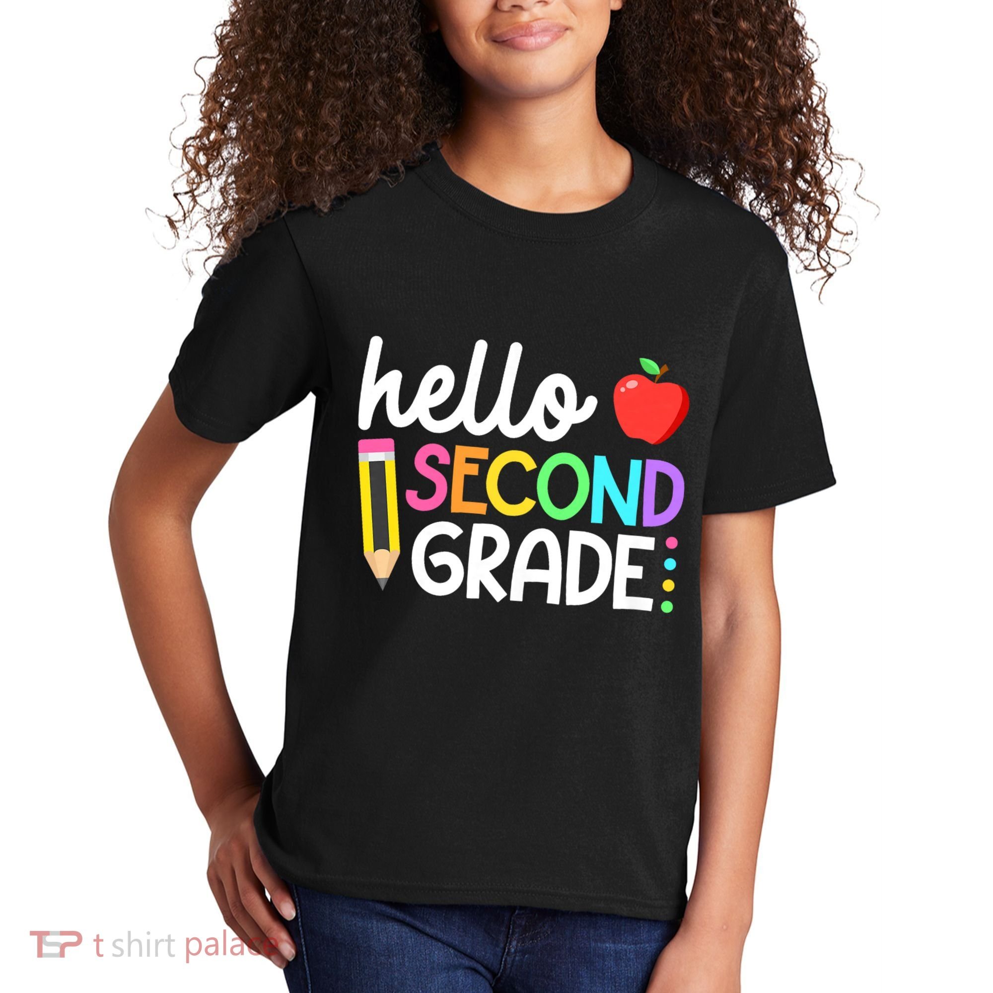 Hello Second Grade Team 2nd Grade Back To School Teacher Kids T-Shirt