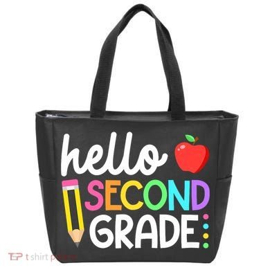 Hello Second Grade Team 2nd Grade Back To School Teacher Tote Bag
