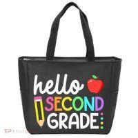 Hello Second Grade Team 2nd Grade Back To School Teacher Tote Bag thumb 0