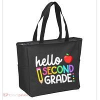 Hello Second Grade Team 2nd Grade Back To School Teacher Tote Bag thumb 2
