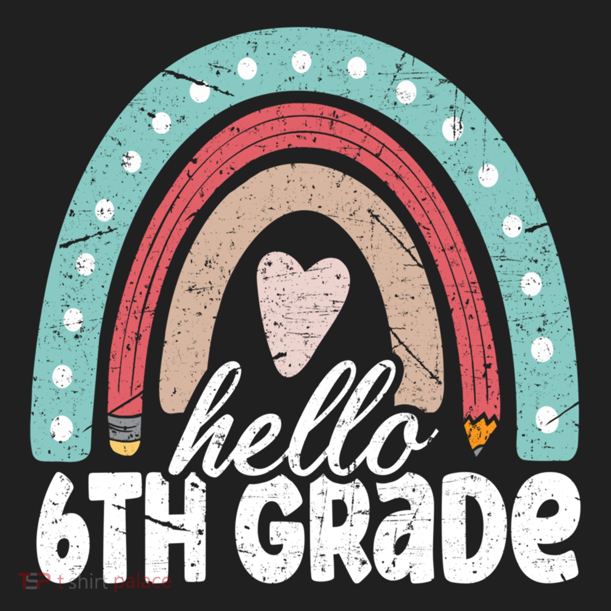 Hello Sixth Grade Back To School 6Th Grade Teacher Rainbow Cute Gift Women's Sweatshirt