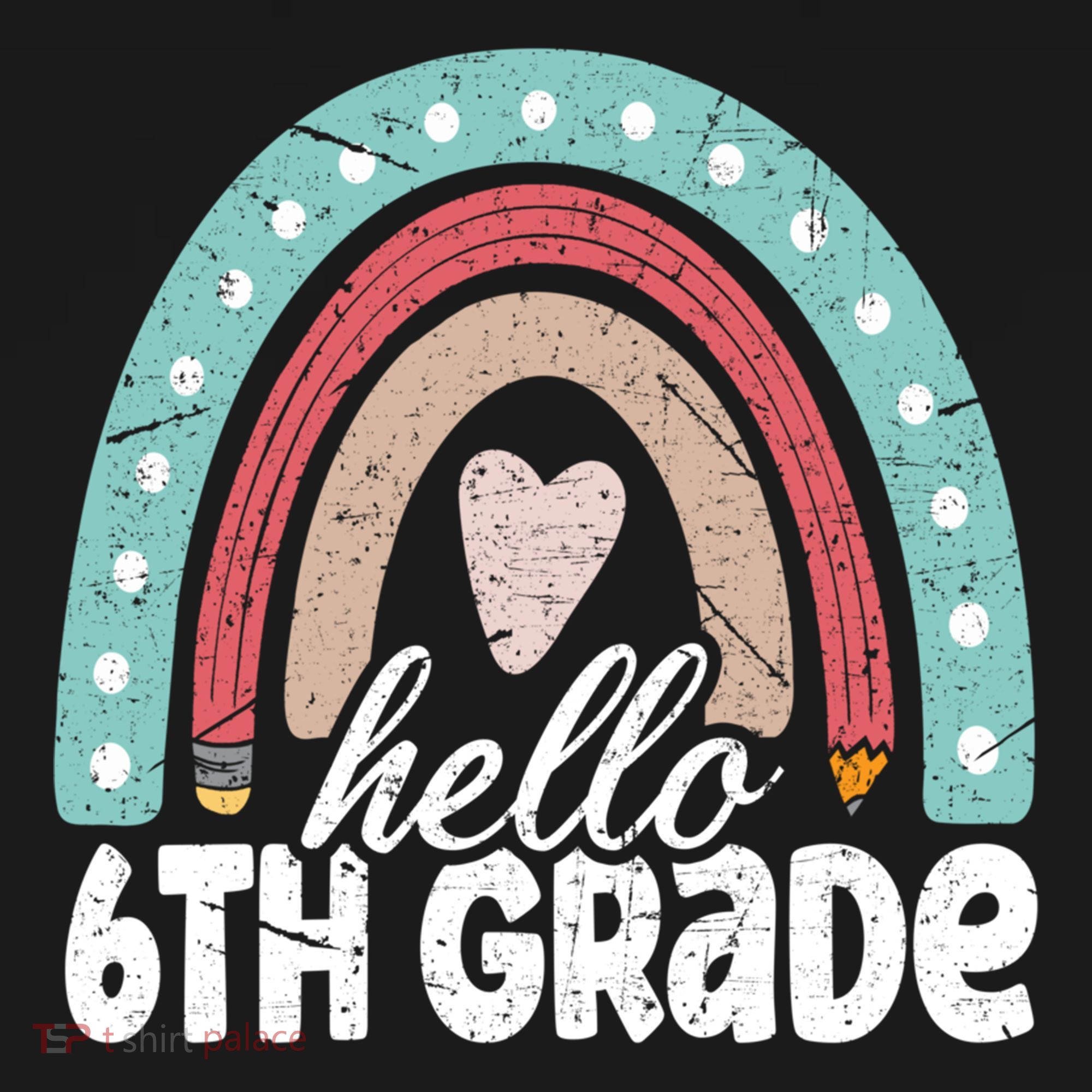 Hello Sixth Grade Back To School 6Th Grade Teacher Rainbow Cute Gift Ornament