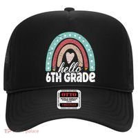 Hello Sixth Grade Back To School 6Th Grade Teacher Rainbow Cute Gift Hat thumb 0