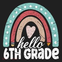 Hello Sixth Grade Back To School 6Th Grade Teacher Rainbow Cute Gift Hat thumb 2