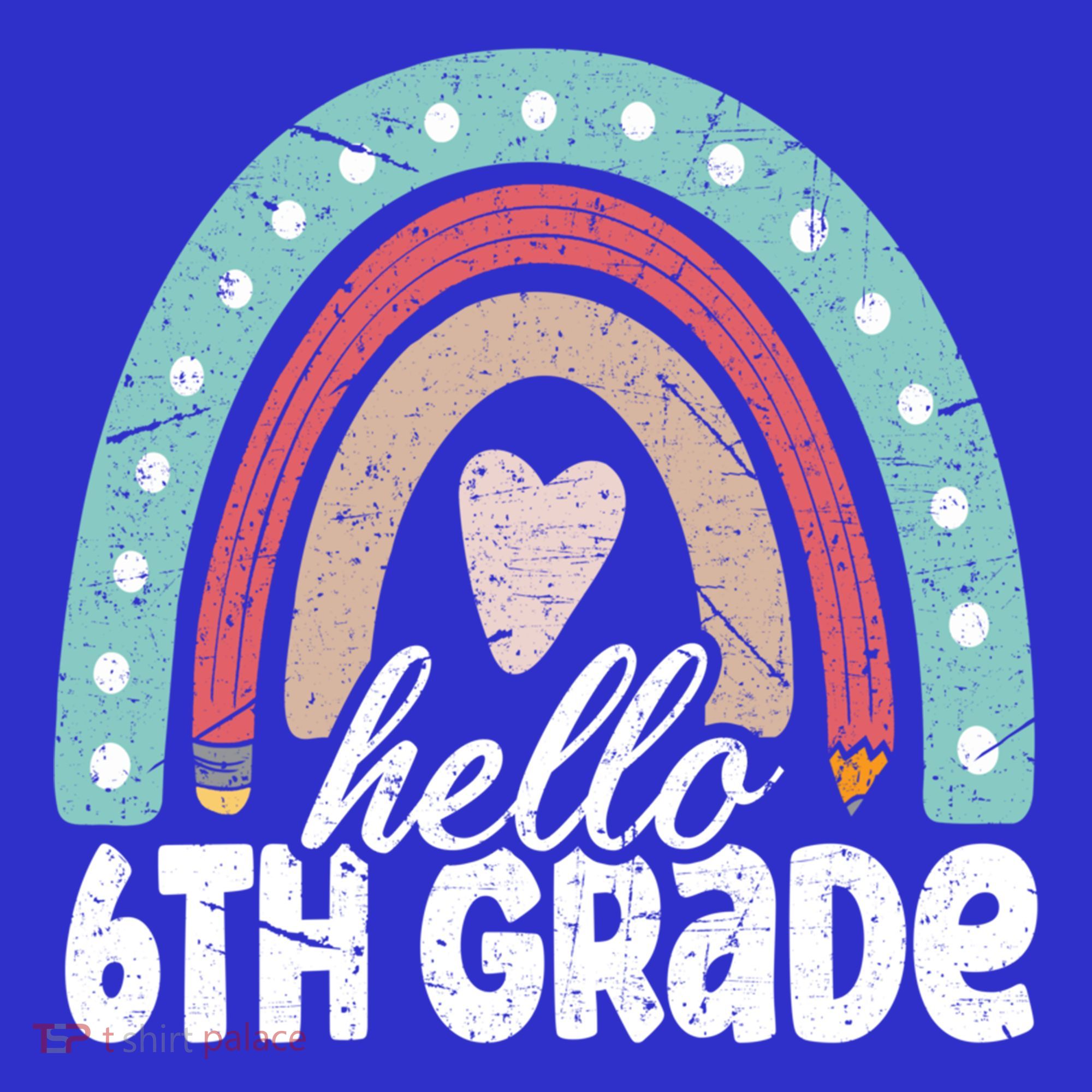 Hello Sixth Grade Back To School 6Th Grade Teacher Rainbow Cute Gift Mousepad