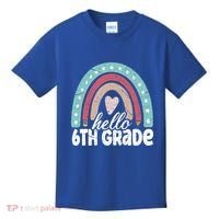 Hello Sixth Grade Back To School 6Th Grade Teacher Rainbow Cute Gift Kids T-Shirt thumb 0