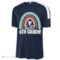 Hello Sixth Grade Back To School 6Th Grade Teacher Rainbow Cute Gift Sport-Tek Competitor United Soccer Jersey thumb 2