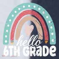 Hello Sixth Grade Back To School 6Th Grade Teacher Rainbow Cute Gift Sport-Tek Competitor United Soccer Jersey thumb 4