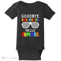 Hello Summer Goodbye 2nd Grade Cool Baby Bodysuit thumb 0