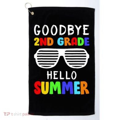 Hello Summer Goodbye 2nd Grade Cool Golf Towel