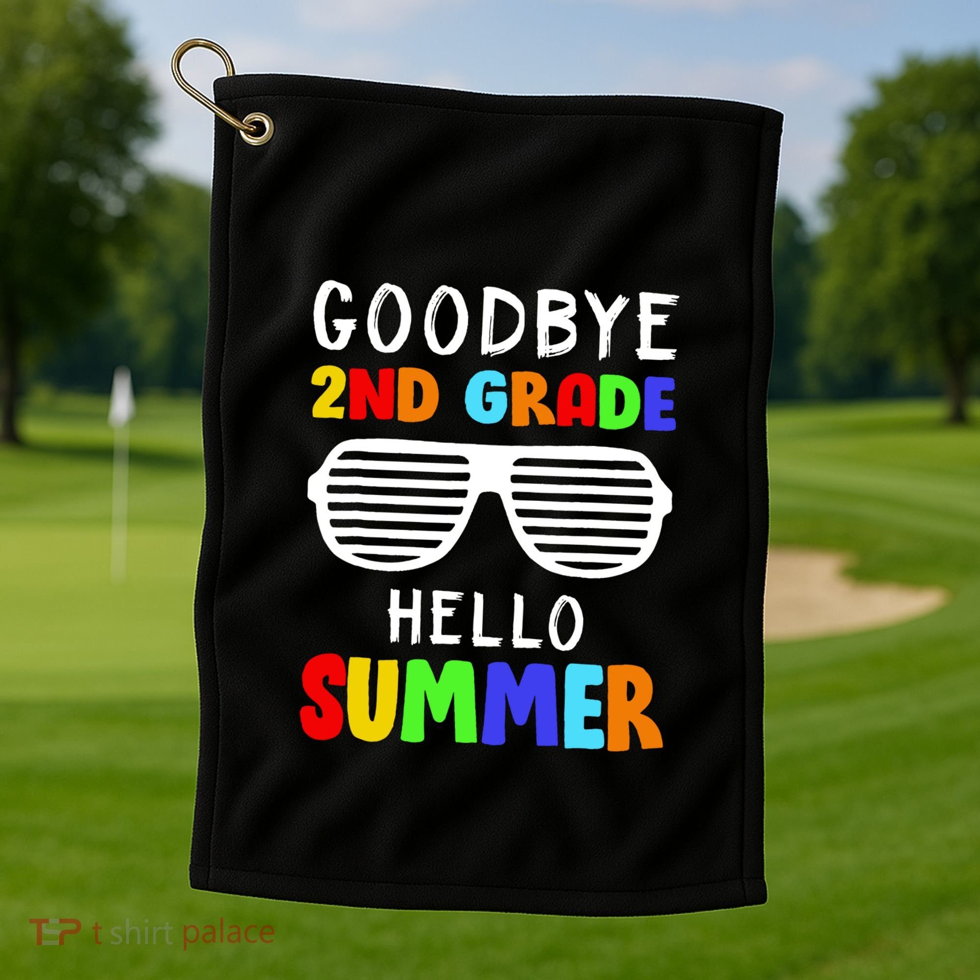 Hello Summer Goodbye 2nd Grade Cool Golf Towel