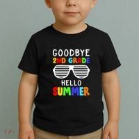 Hello Summer Goodbye 2nd Grade Cool Toddler T-Shirt thumb 2