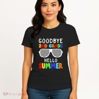 Hello Summer Goodbye 2nd Grade Cool Women's T-Shirt thumb 4