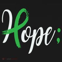 Hope Semicolon Green Ribbon Mental Health Awareness Women's Tank Top thumb 5