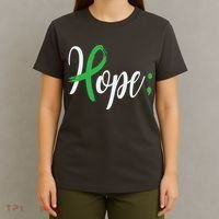 Hope Semicolon Green Ribbon Mental Health Awareness T-Shirt thumb 4