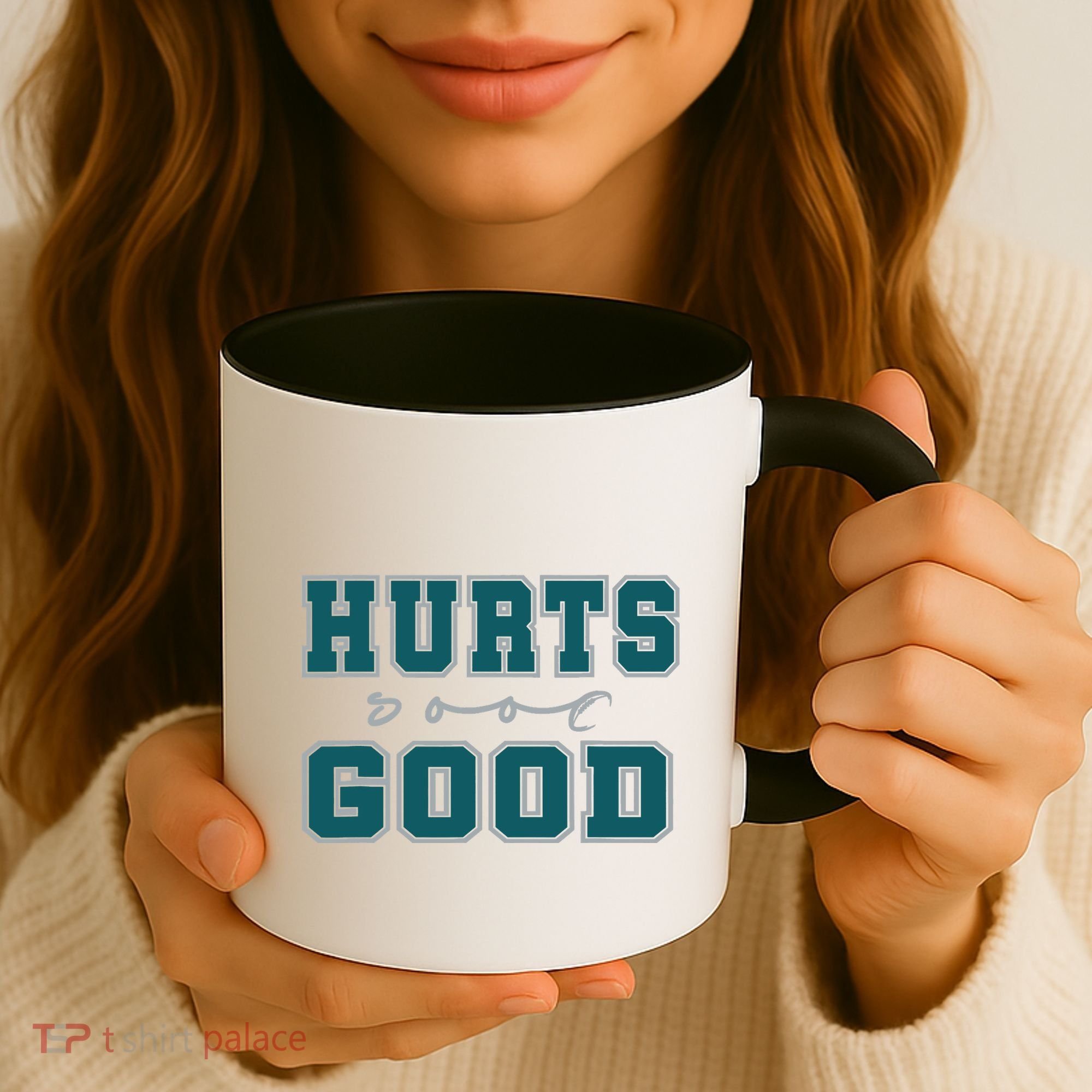 Hurts So Good Funny Meme Saying Graphic For Family Coffee Mug