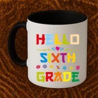 Hello Sixth Grade Back To School 6Th Grade Squad Students Gift Coffee Mug thumb 2