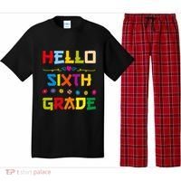 Hello Sixth Grade Back To School 6Th Grade Squad Students Gift Pajama Set thumb 0