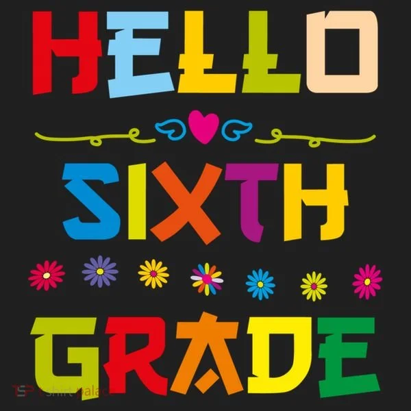 Hello Sixth Grade Back To School 6Th Grade Squad Students Gift Golf Towel