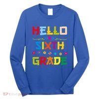 Hello Sixth Grade Back To School 6Th Grade Squad Students Gift Long Sleeve Shirt thumb 0