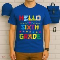 Hello Sixth Grade Back To School 6Th Grade Squad Students Gift T-Shirt thumb 6